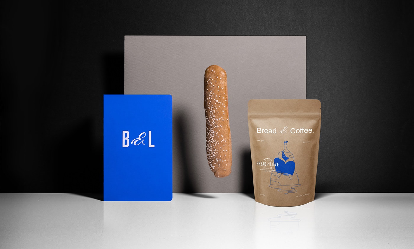 手工面包（食品）品牌VI設計和插圖包裝設計，食品VI設計，食品包裝設計，VI形象設計，左右格局